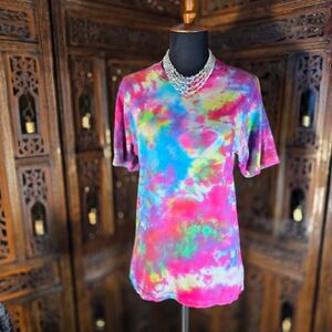 Hanes Ice-Dyed Cotton Shirt — Size Medium